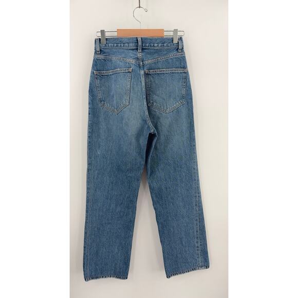 B44 DOEN Diana High Rise Straight Jeans 26 Villefort Organic Cotton Button Fly - Picture 6 of 13